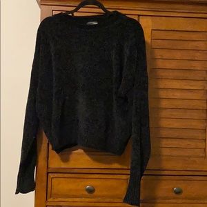 Chenille cropped sweater